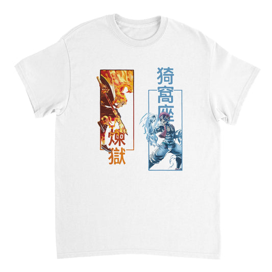 Demon Slayer - Rengoku & Akaza Unisex Crewneck T-shirt