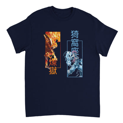 Demon Slayer - Rengoku & Akaza Unisex Crewneck T-shirt